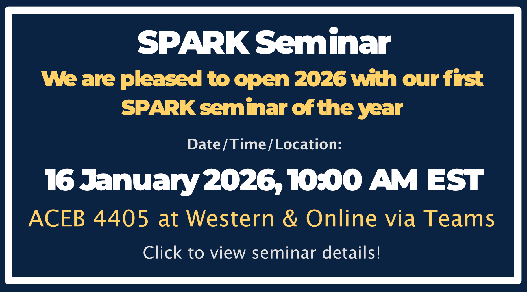 SPARK Seminar 2026